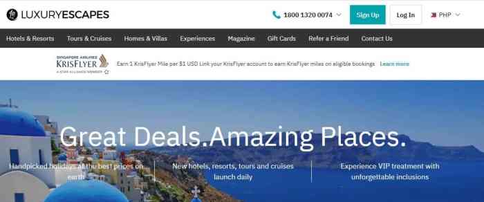 Travel affordable luxury deals